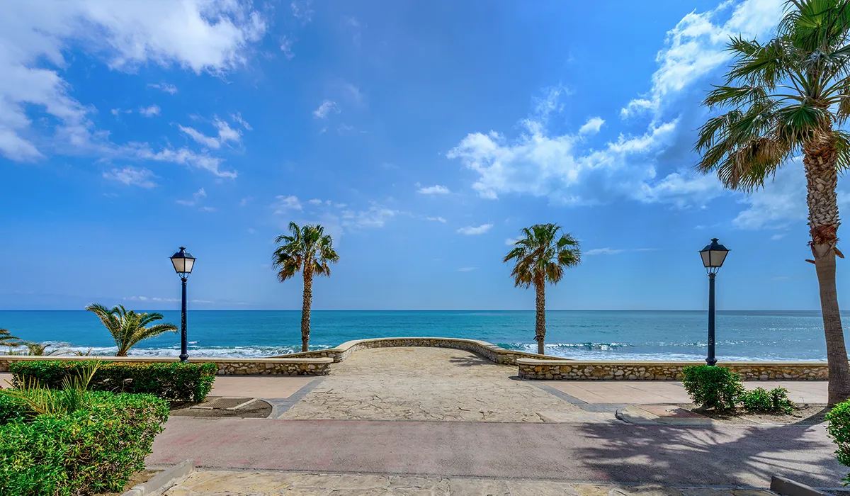 De boulevard van Mojacar Almeria